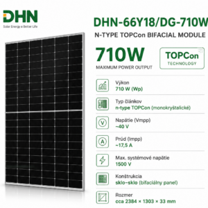 Bifaciálny fotovoltický panel DHN-66Y18/DG-710W